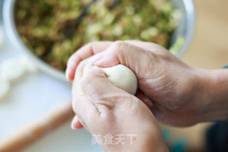 槐花猪肉馅火饺的做法步调：8