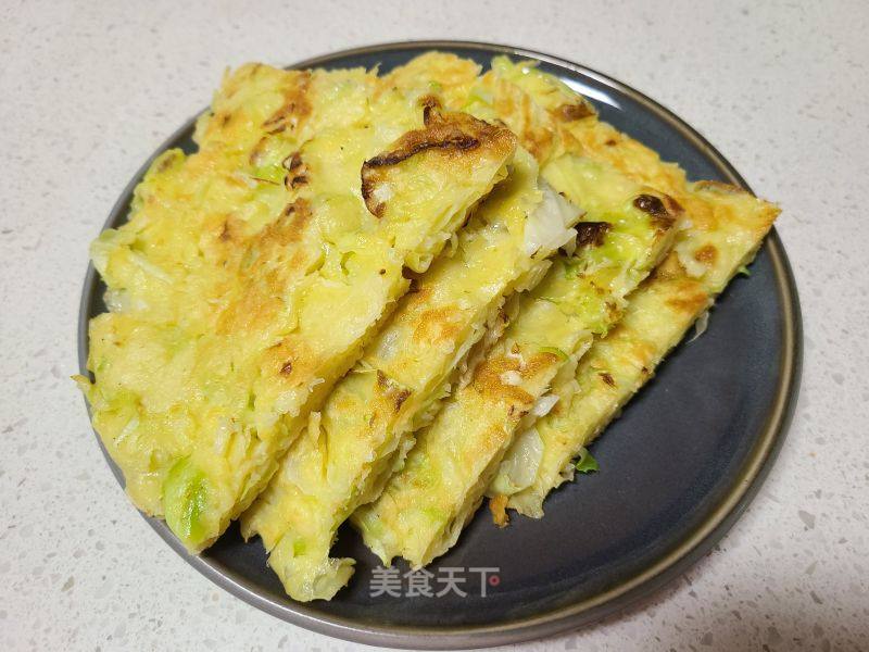 包菜丝鸡蛋煎饼的做法