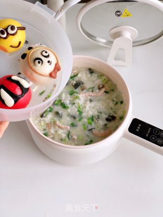 宝宝京彩肥肉粥的做法步调：6