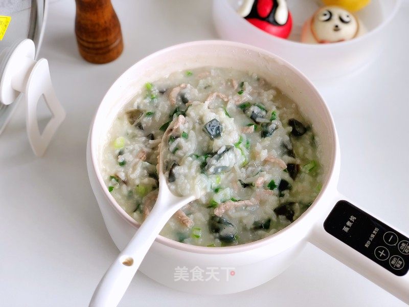 宝宝京彩肥肉粥的做法