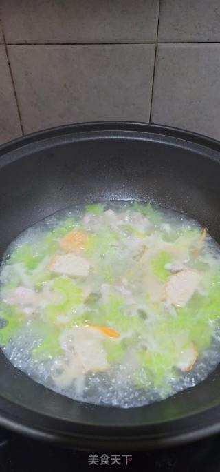 肥肉苦瓜汤的做法步调：10