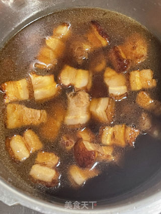 五花肉烧豆腐的做法步调：10