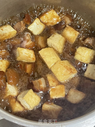 五花肉烧豆腐的做法步调：15