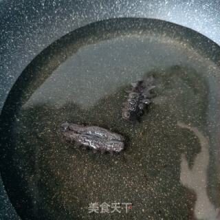 海参陈虾拌菜芯的做法步调：2