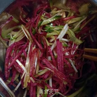 花死拌紫佳丽萝卜的做法步调：11