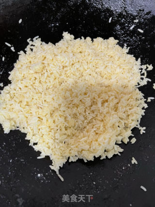 菜心牛肉炒饭的做法步调：8