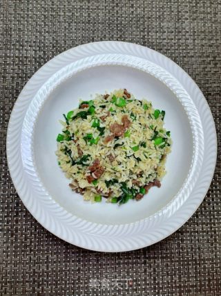 菜心牛肉炒饭的做法步调：18