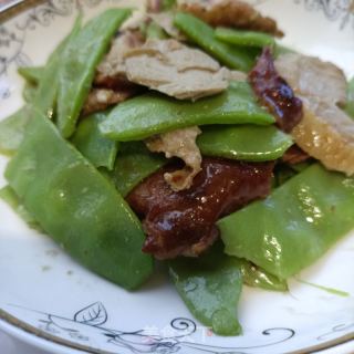 藊豆炒烤鸭的做法步调：12