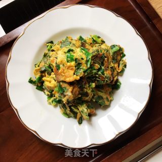 韭菜炒土鸡蛋的做法步调：8