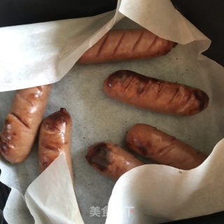 烤腊肠的做法步调：5