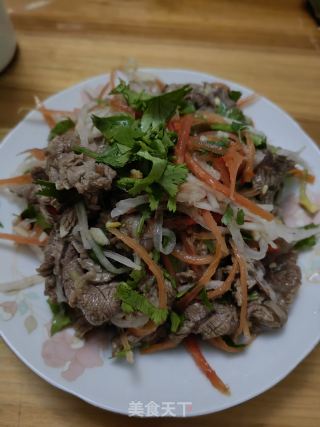牛肉拌单丝的做法步调：10