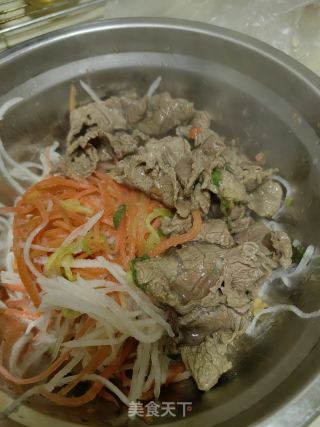 牛肉拌单丝的做法步调：8