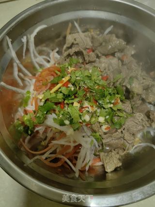 牛肉拌单丝的做法步调：9