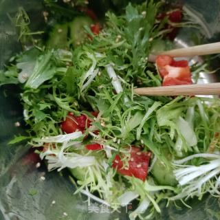 苦菊鸡蛋沙推的做法步调：6