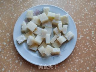 喷鼻菇青菜鸡蛋炒麻糍的做法步调：4