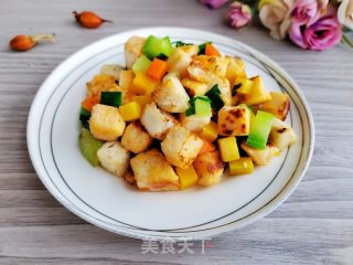 芥菜北瓜炒馒头的做法步调：8