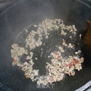 肉丁时蔬玉米粥的做法步调：10