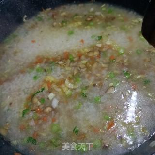 肉丁时蔬玉米粥的做法步调：15