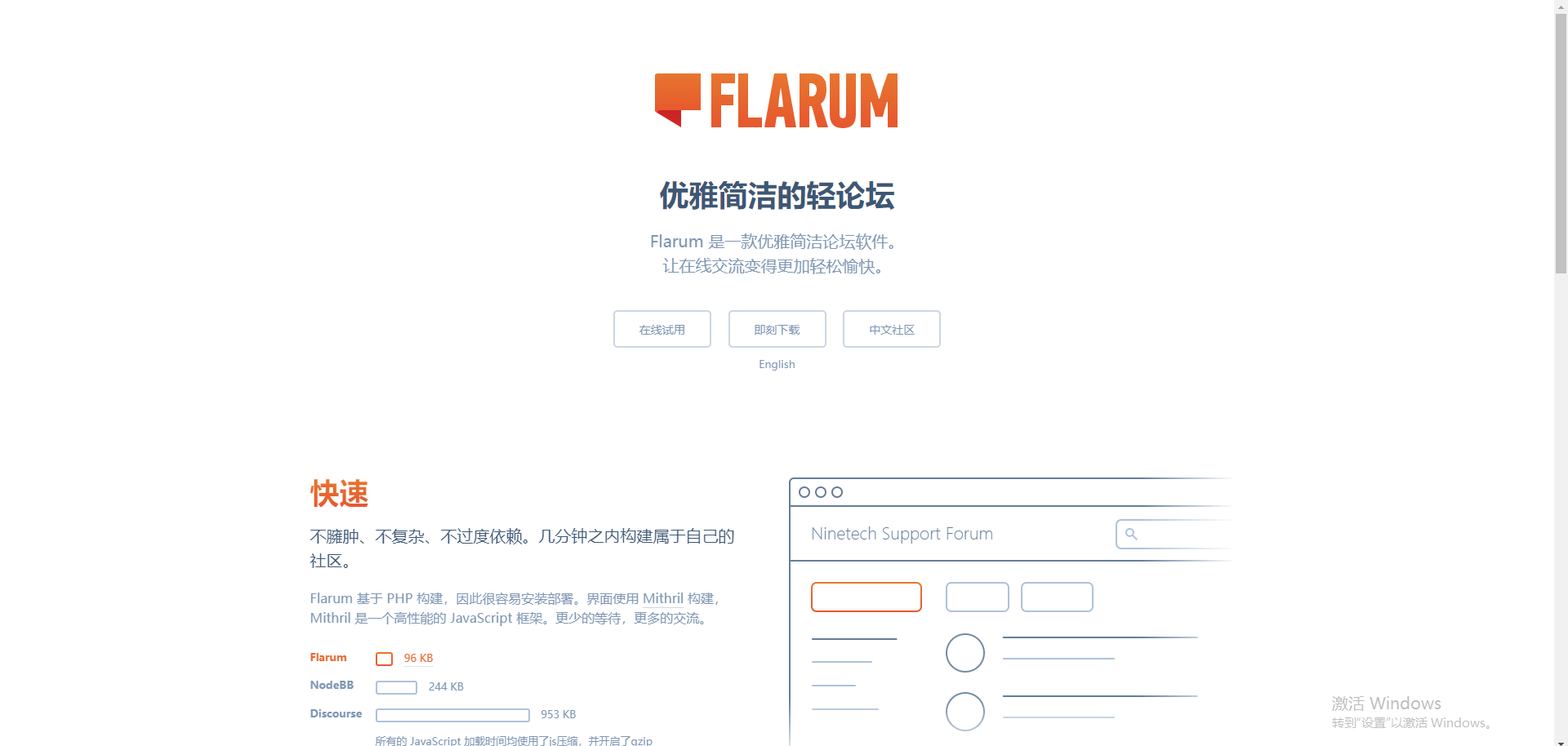 保举沉量论坛-Flarum-外洋法式-带浮图装置教程