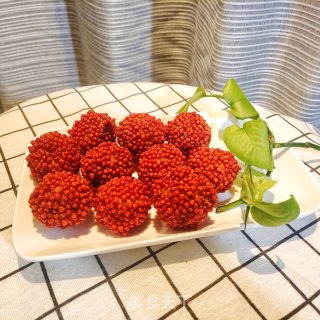 荔枝虾球的做法步调：9
