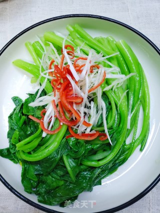 利剑灼菜心的做法步调：5