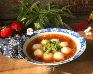 酸辣陈肉汤圆  #元宵节#的做法步调：8