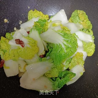 白椒炒奶利剑菜的做法步调：7