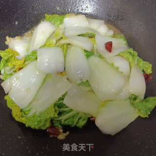 白椒炒奶利剑菜的做法步调：8