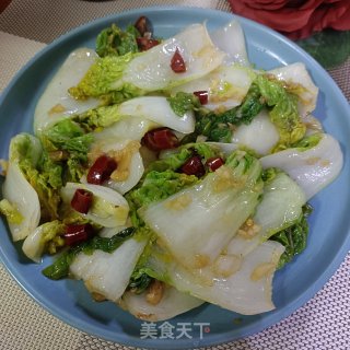 白椒炒奶利剑菜的做法步调：9