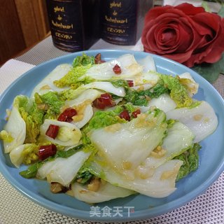 白椒炒奶利剑菜的做法步调：10