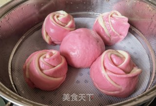 两十六蒸馒头：单色玫瑰的做法步调：11