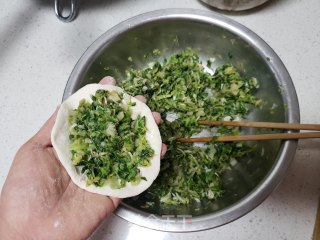 利剑菜虾皮收里馅饼的做法步调：5