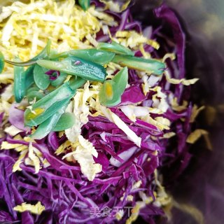 紫苦蓝拌鸽胸肉的做法步调：6