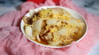 五花肉炒娃娃菜的做法步调：7