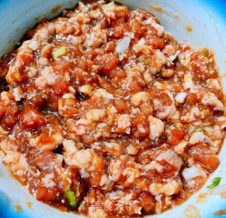 #酸甜蜜食#肉沫干烧偏偏心鱼的做法步调：5