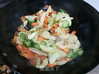 十锦炒年糕的做法步伐：8