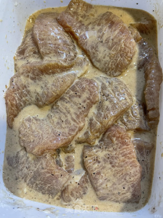 没有输店里的炸排骨的做法步调：2