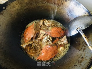 葱姜蟹的做法步调：7