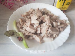 明白菜猪肉炖粉条的做法步调：2