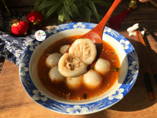 酸辣陈肉汤圆  #元宵节#的做法步调：10