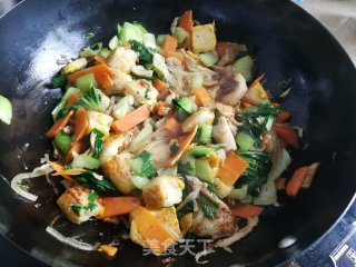 炒麻糍的做法步调：10