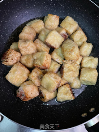 煎酿油豆腐的做法步调：8