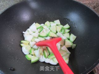 蚝油西葫芦鸡卵白的做法步调：4