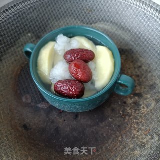 苹果炖雪蛤的做法步调：10
