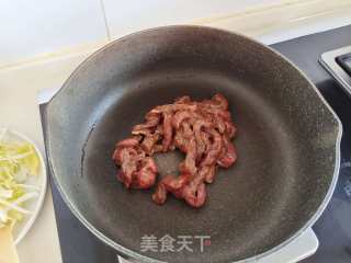 牛肉炒饼的做法步调：6