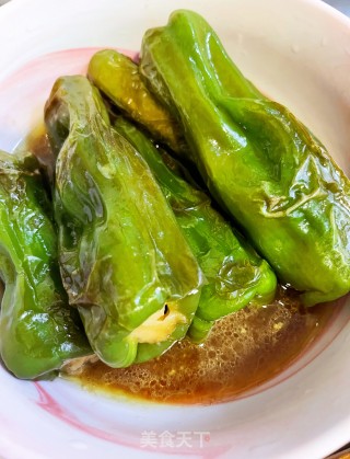 青椒酿肉的做法步调：5