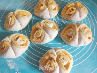 北瓜单色花卷的做法步调：13