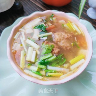 豆腐藕丸汤的做法步调：13