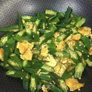 鸡蛋炒春葵的做法步调：8