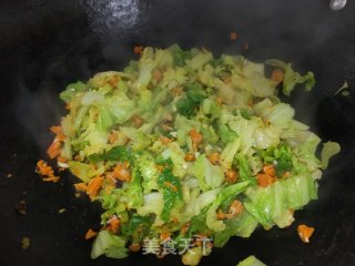蟹黄利剑菜脚擀里的做法步调：6